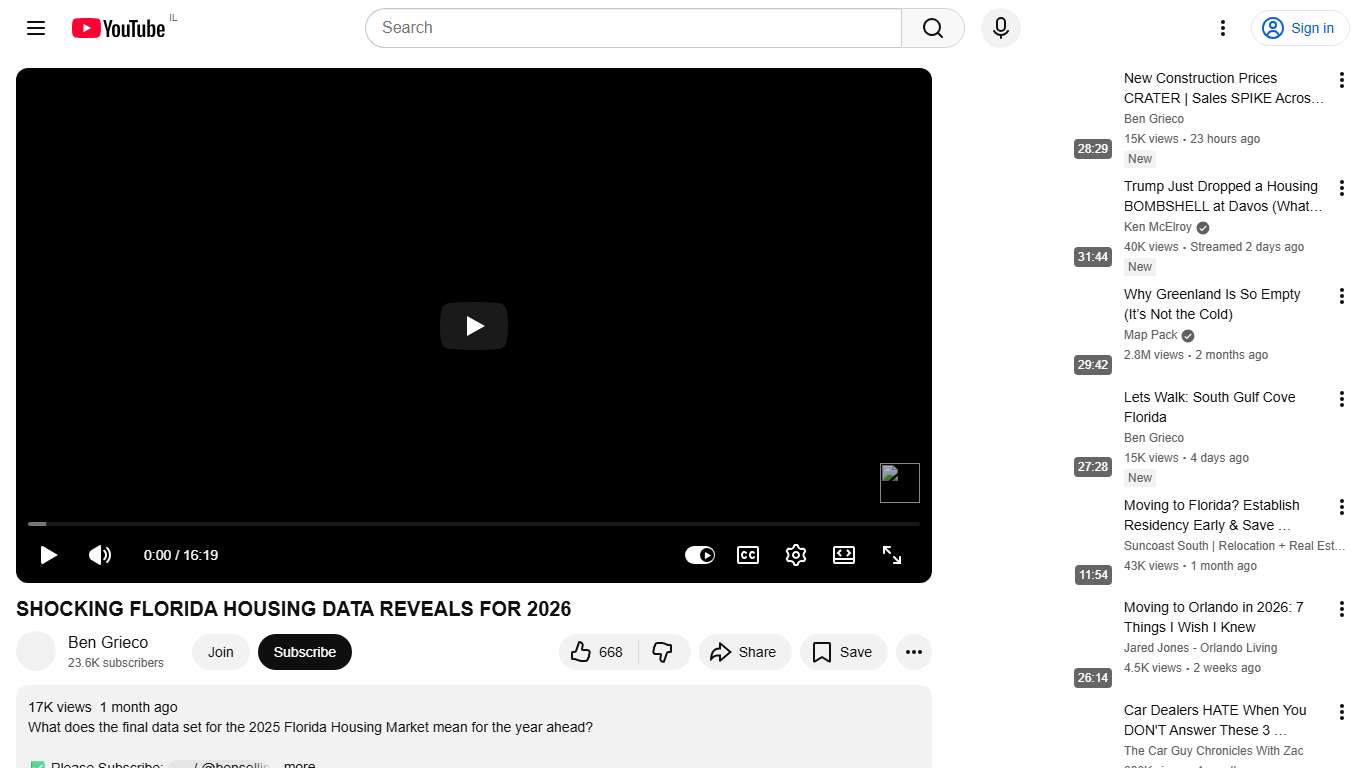 SHOCKING FLORIDA HOUSING DATA REVEALS FOR 2026 - YouTube