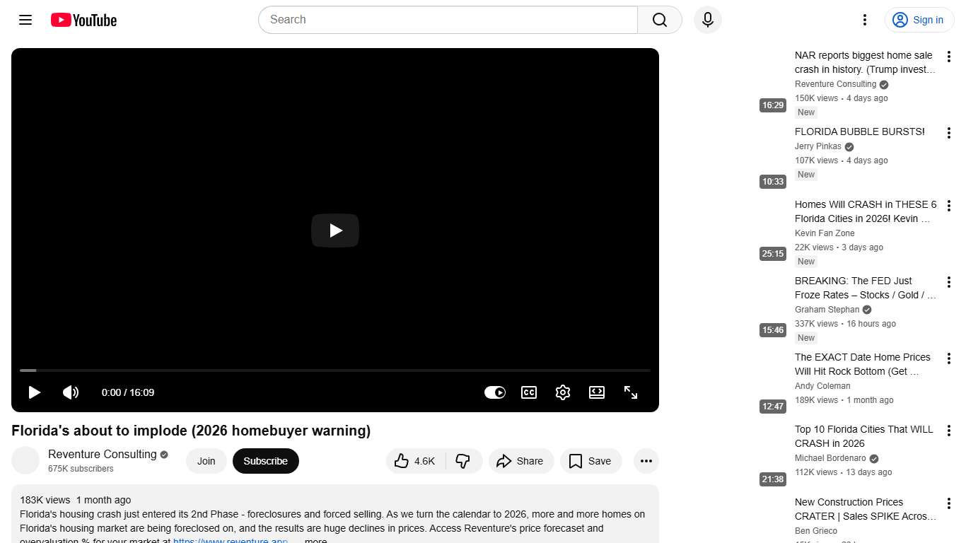 Florida's about to implode (2026 homebuyer warning) - YouTube